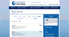 Desktop Screenshot of calendar.valleycollege.edu