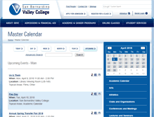 Tablet Screenshot of calendar.valleycollege.edu
