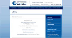 Desktop Screenshot of library.valleycollege.edu
