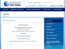 Tablet Screenshot of library.valleycollege.edu